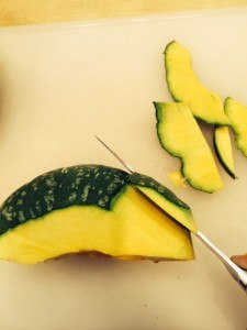 peeling squash